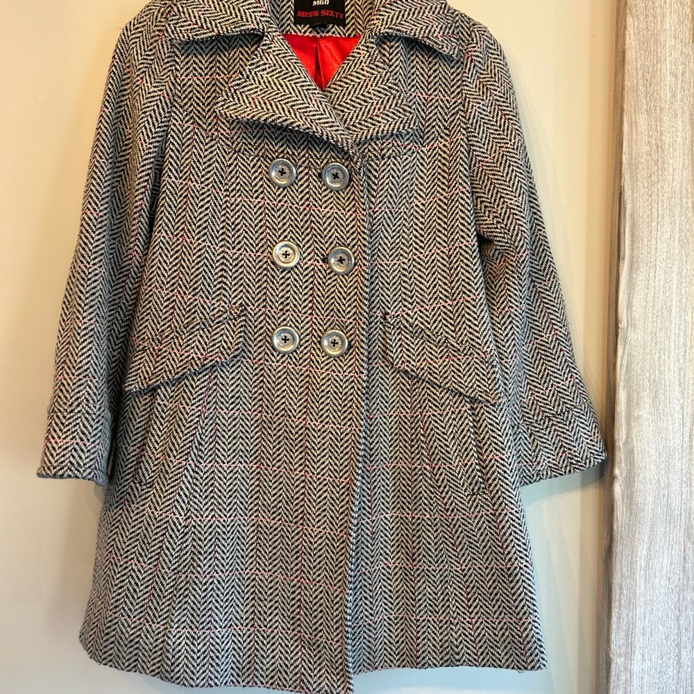 Miss Sixty Black and White Pea Coat